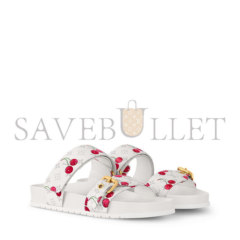 LOUIS VUITTON MURAKAMI LV X TM MURAKAMI BOM DIA FLAT COMFORT SANDALS 1AHLZA